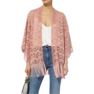 Anna Sui Blush Fringe Cape